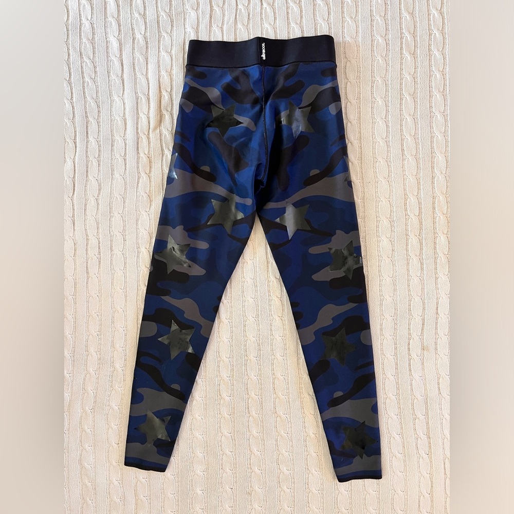 ULTRACOR Small Blue Camo w Black Stars Leggings Orig $230